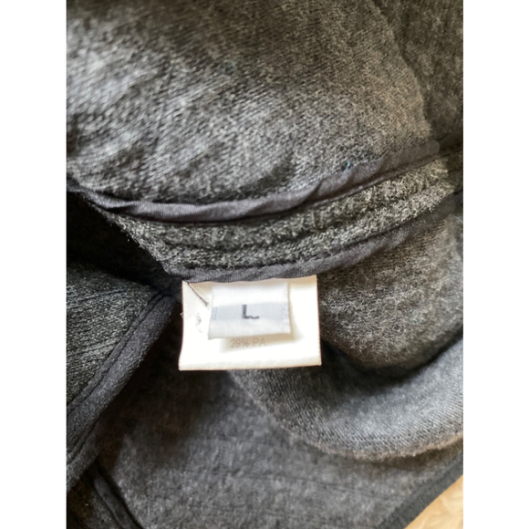 Leggiadro Charcoal Quilted Button Up Cardigan Large - Picture 7 of 7